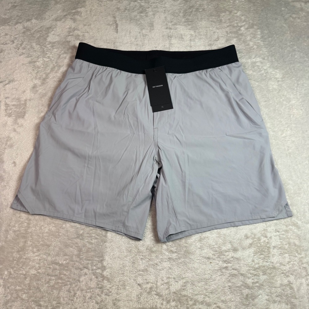 NWT Ten Thousand Mens Tactical 7 inch Short L Gray Ripstop Liner Training